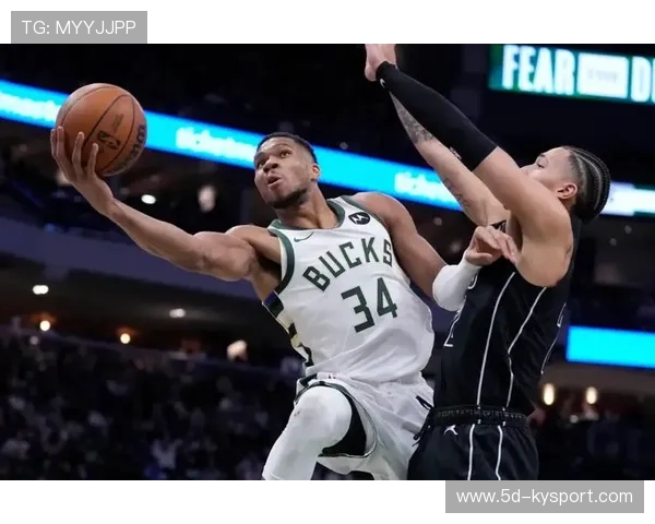 字母哥强行切入得分,雄鹿势头更加旺盛